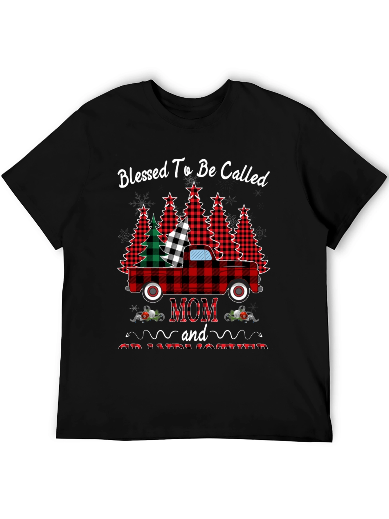 Blessed Mom Christmas Truck T-Shirt