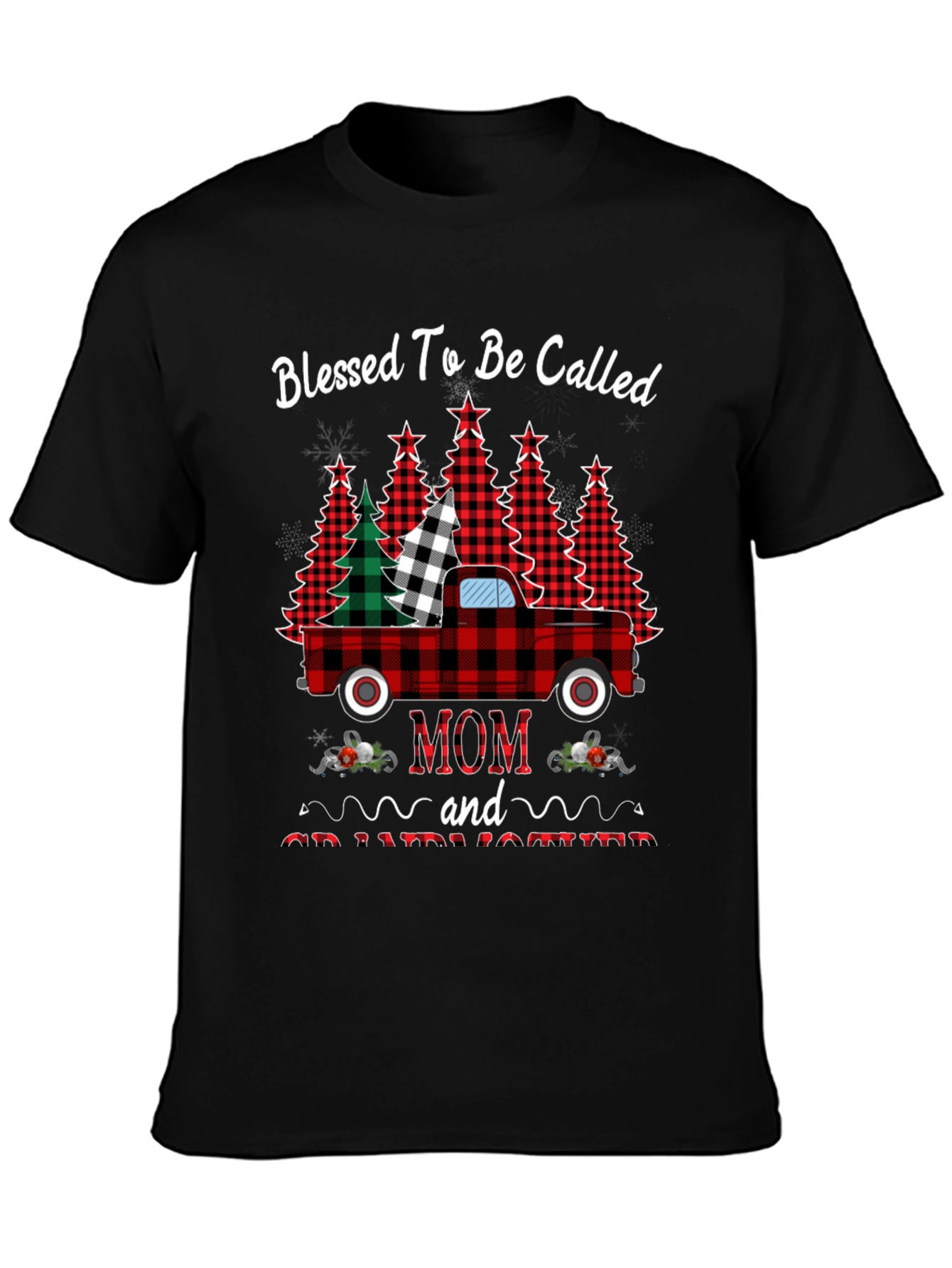 Blessed Mom Christmas Truck T-Shirt
