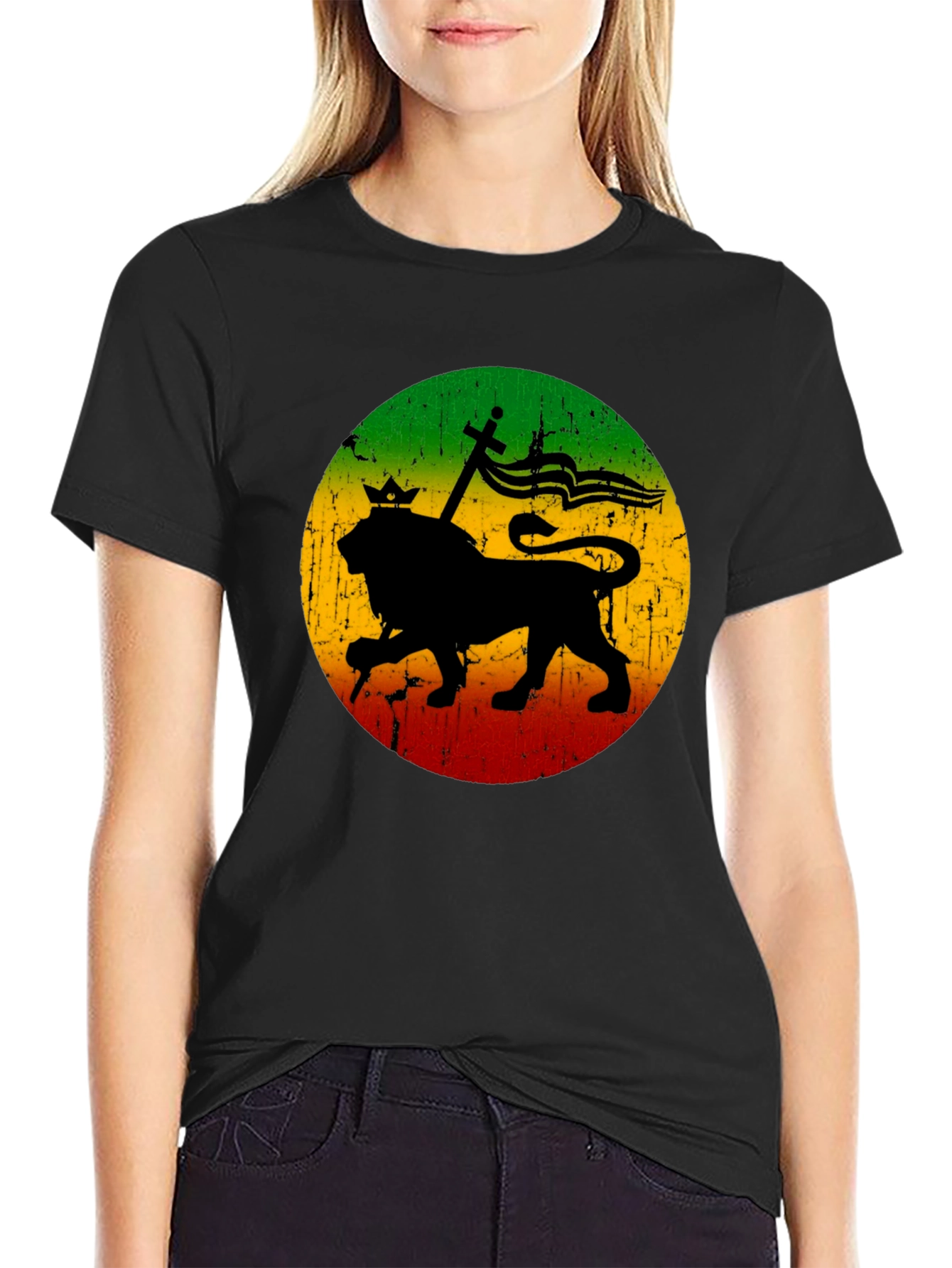 Rasta Lion T-Shirt - Reggae Inspired Graphic Tee