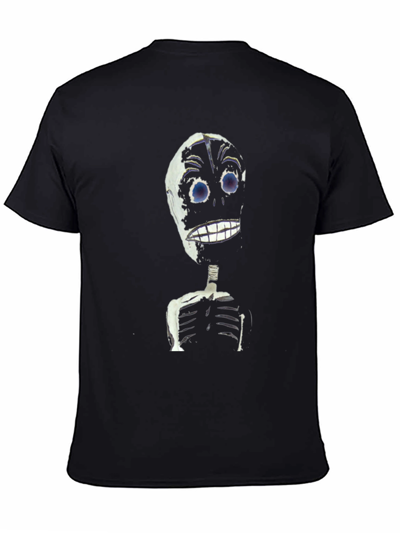Skeleton Graphic Tee - Creepy Cool Black T-Shirt