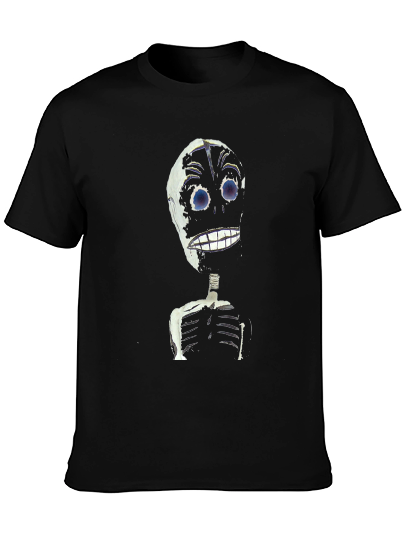 Skeleton Graphic Tee - Creepy Cool Black T-Shirt