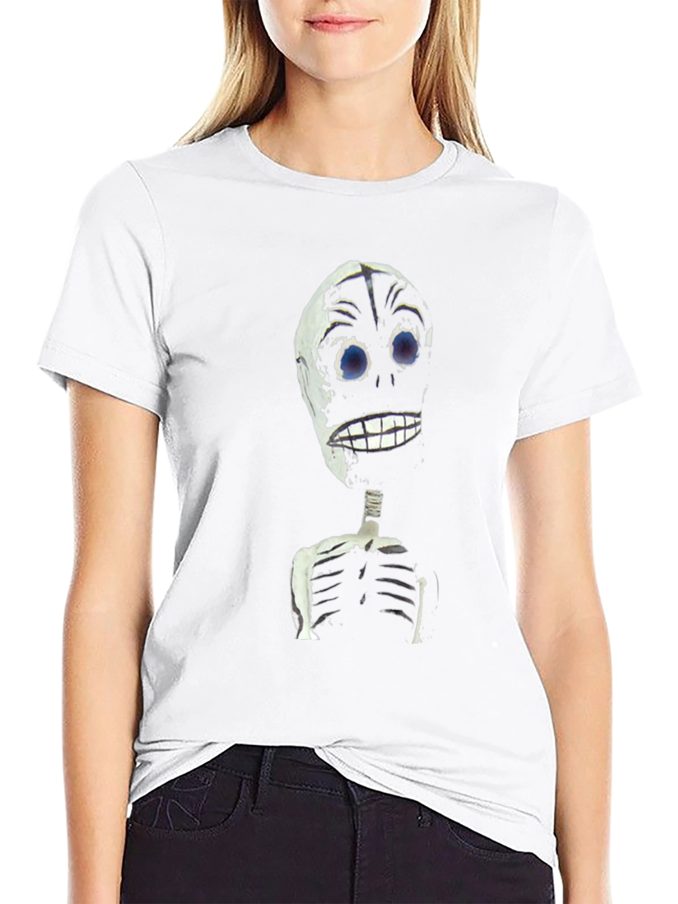 Skeleton Graphic Tee - Creepy Cool Black T-Shirt