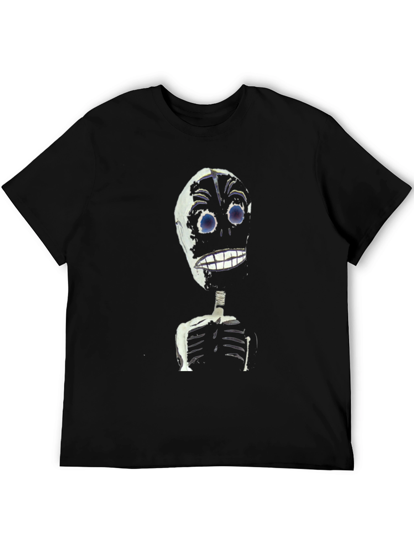 Skeleton Graphic Tee - Creepy Cool Black T-Shirt