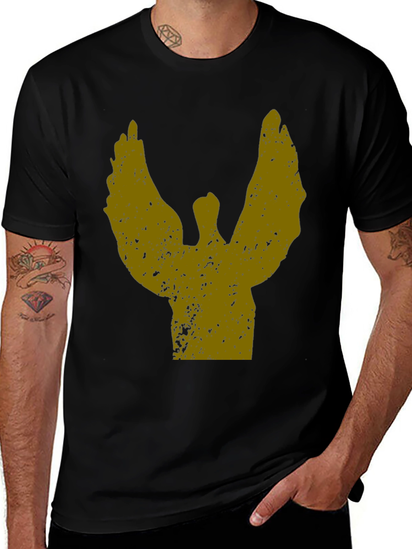Eagle Emblem Black T-Shirt