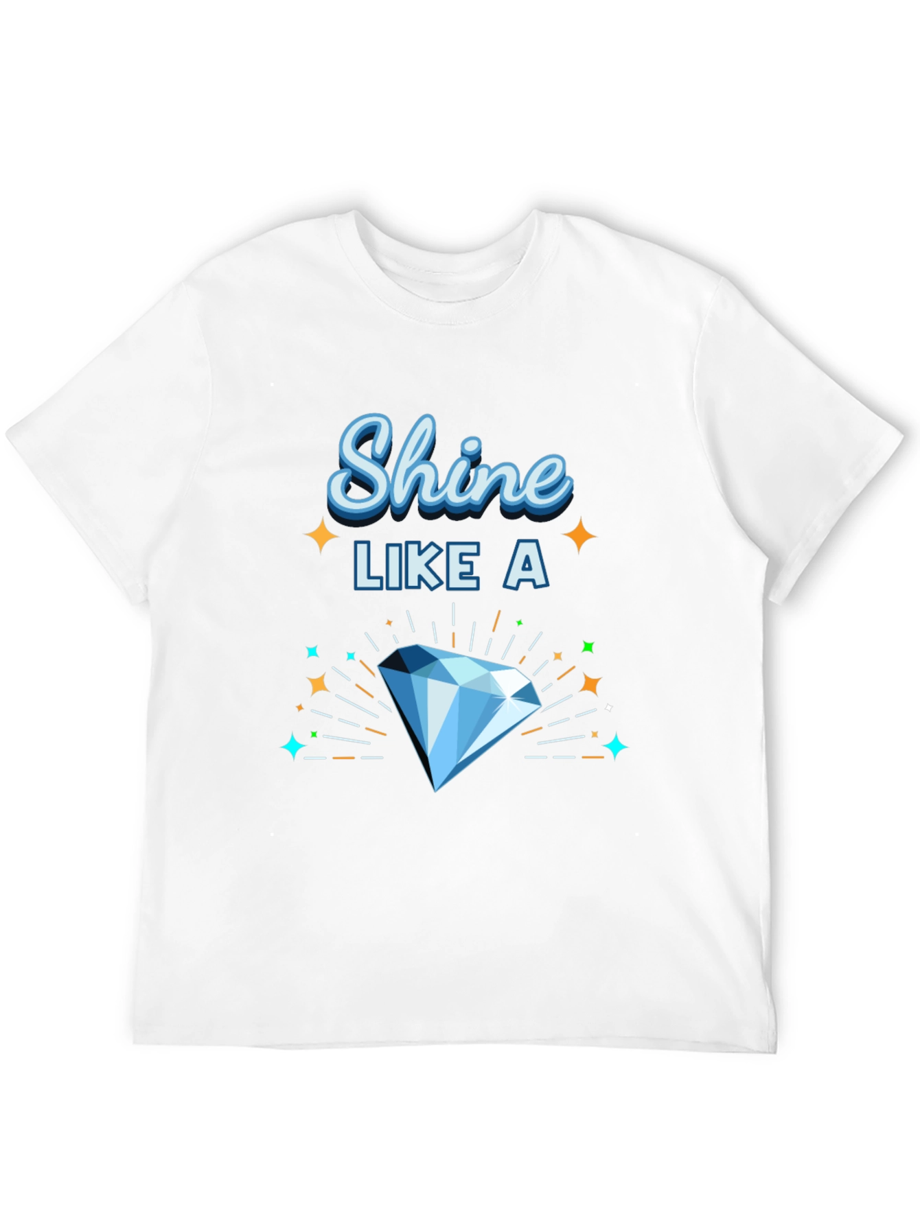 Shine Like a Diamond Graphic Tee - Black