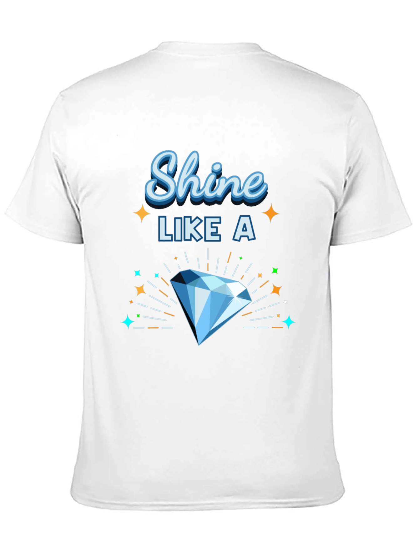 Shine Like a Diamond Graphic Tee - Black