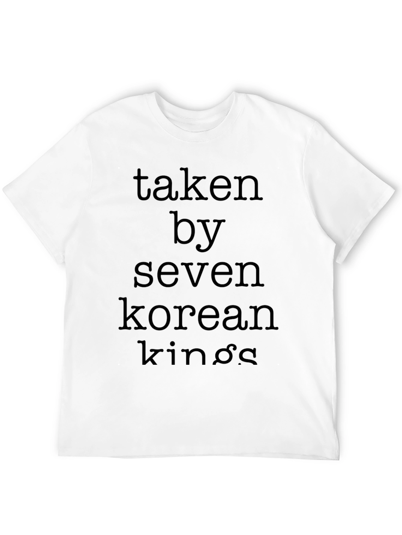 Taken by Seven Korean Kings Black T-Shirt