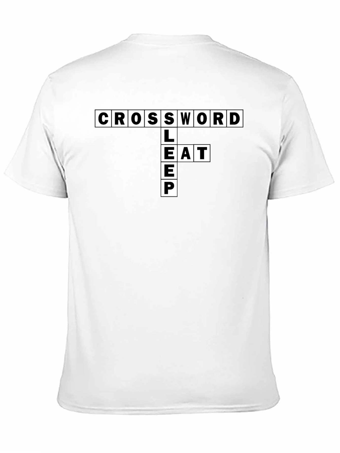 Crossword Puzzle Graphic T-Shirt