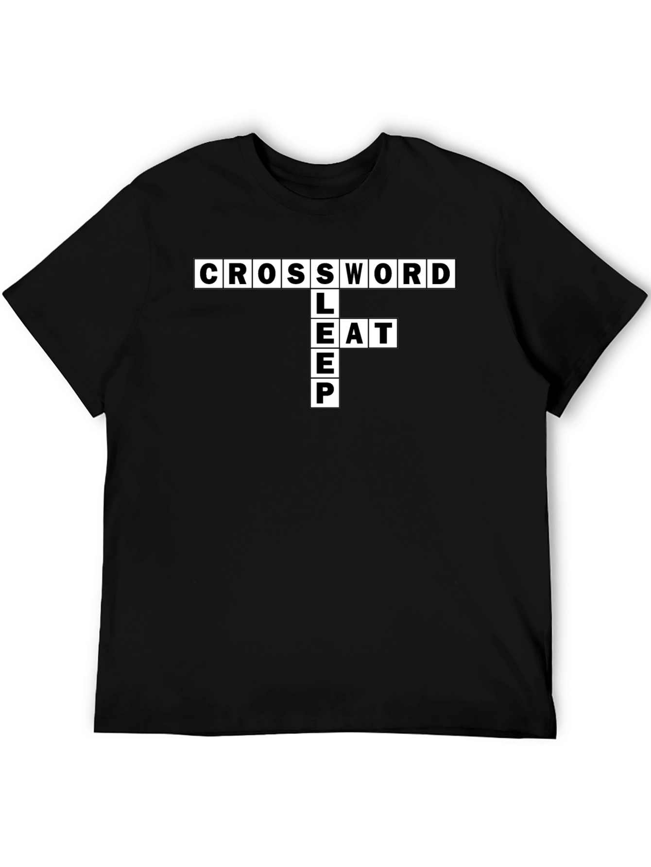 Crossword Puzzle Graphic T-Shirt
