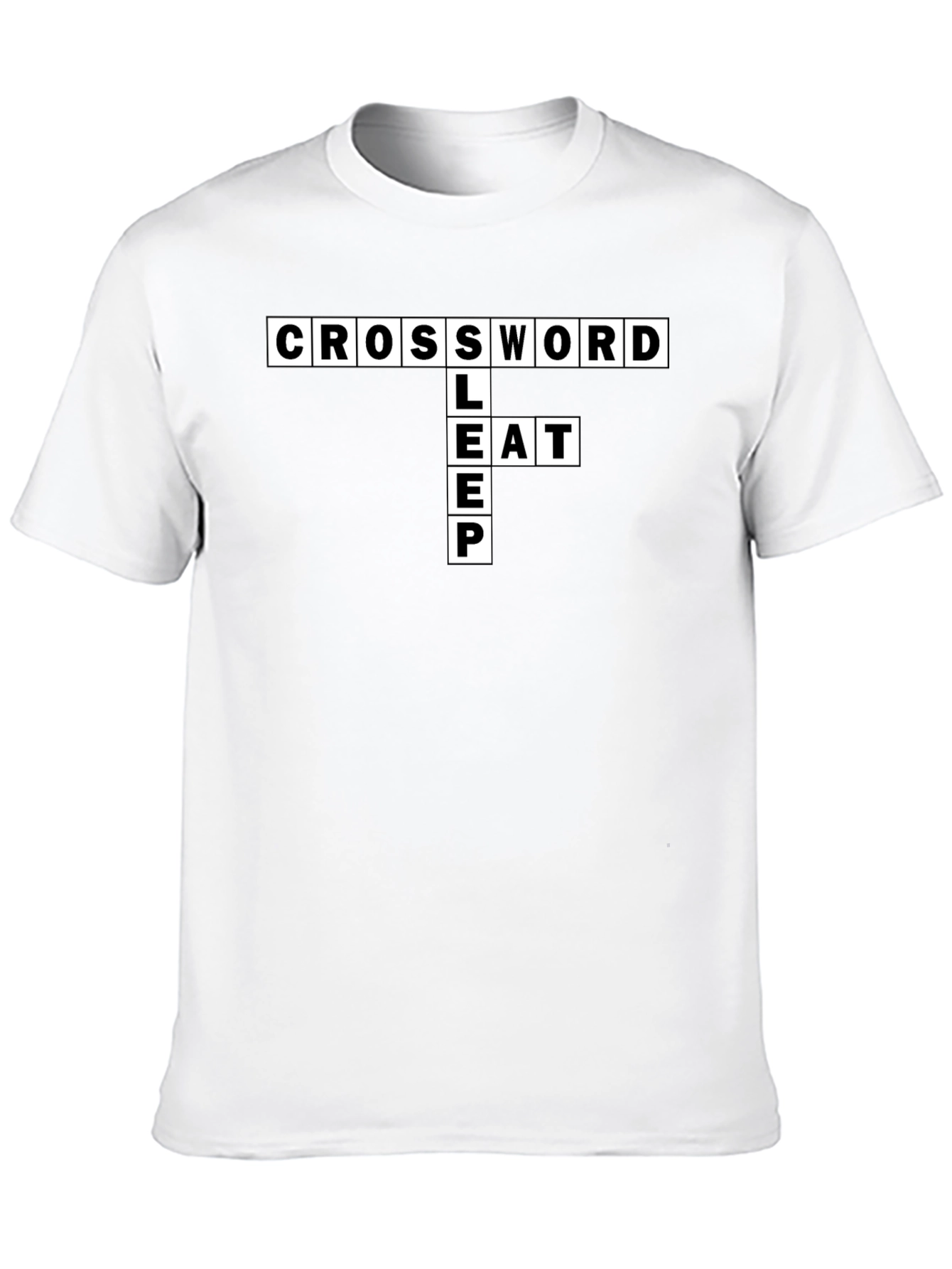Crossword Puzzle Graphic T-Shirt