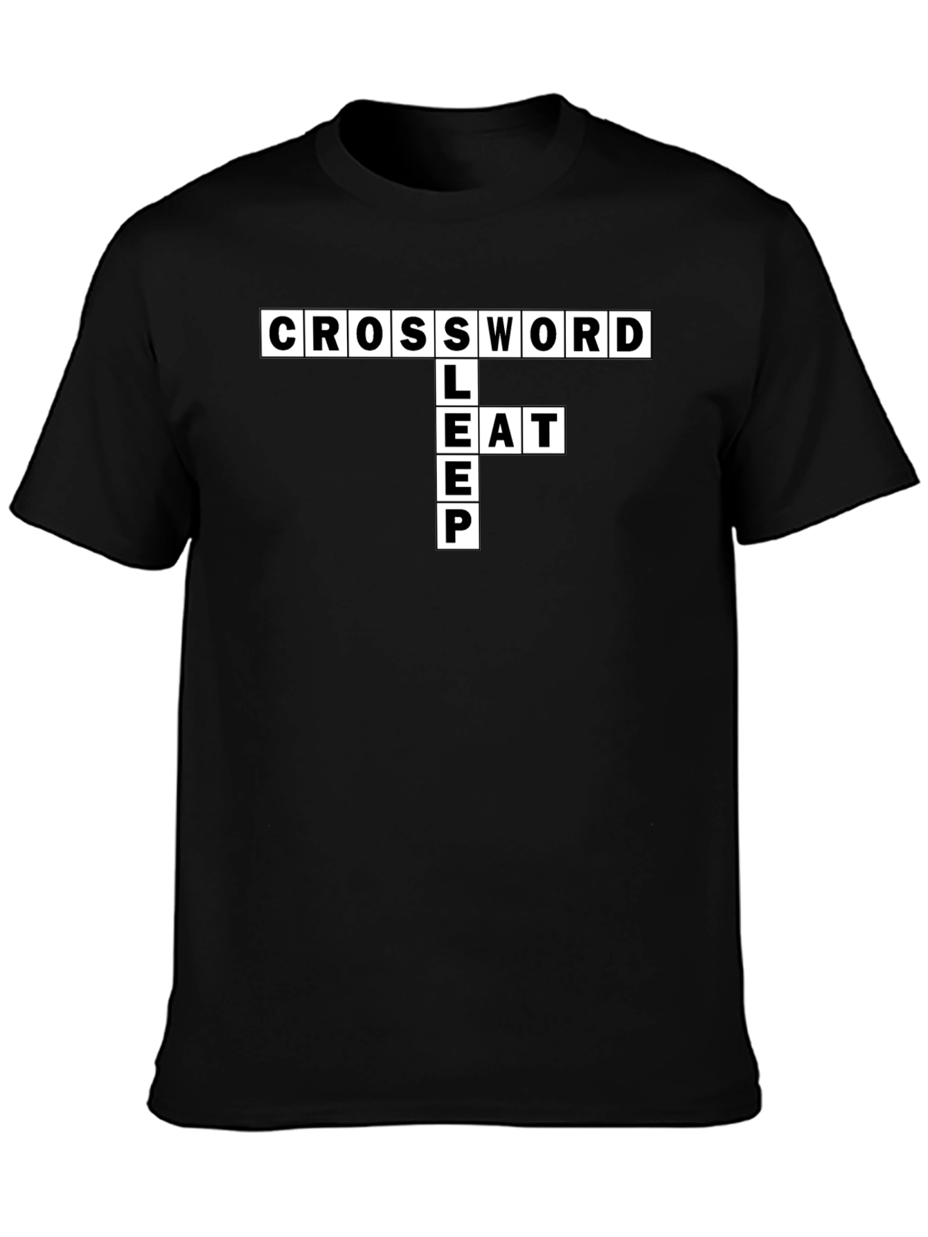 Crossword Puzzle Graphic T-Shirt