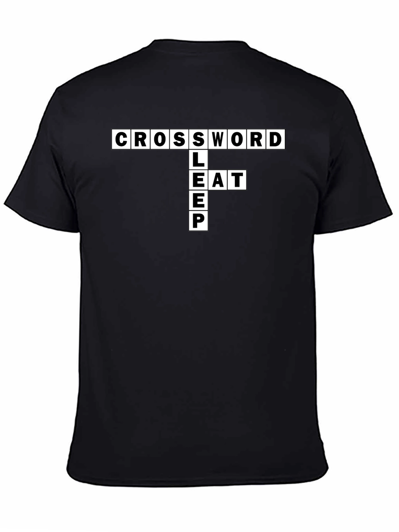 Crossword Puzzle Graphic T-Shirt