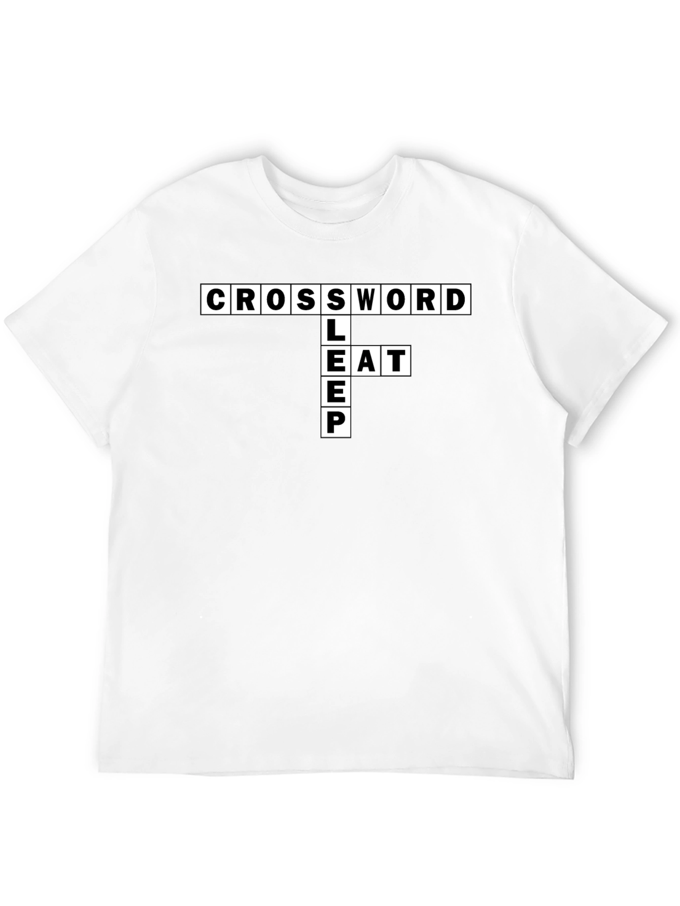 Crossword Puzzle Graphic T-Shirt