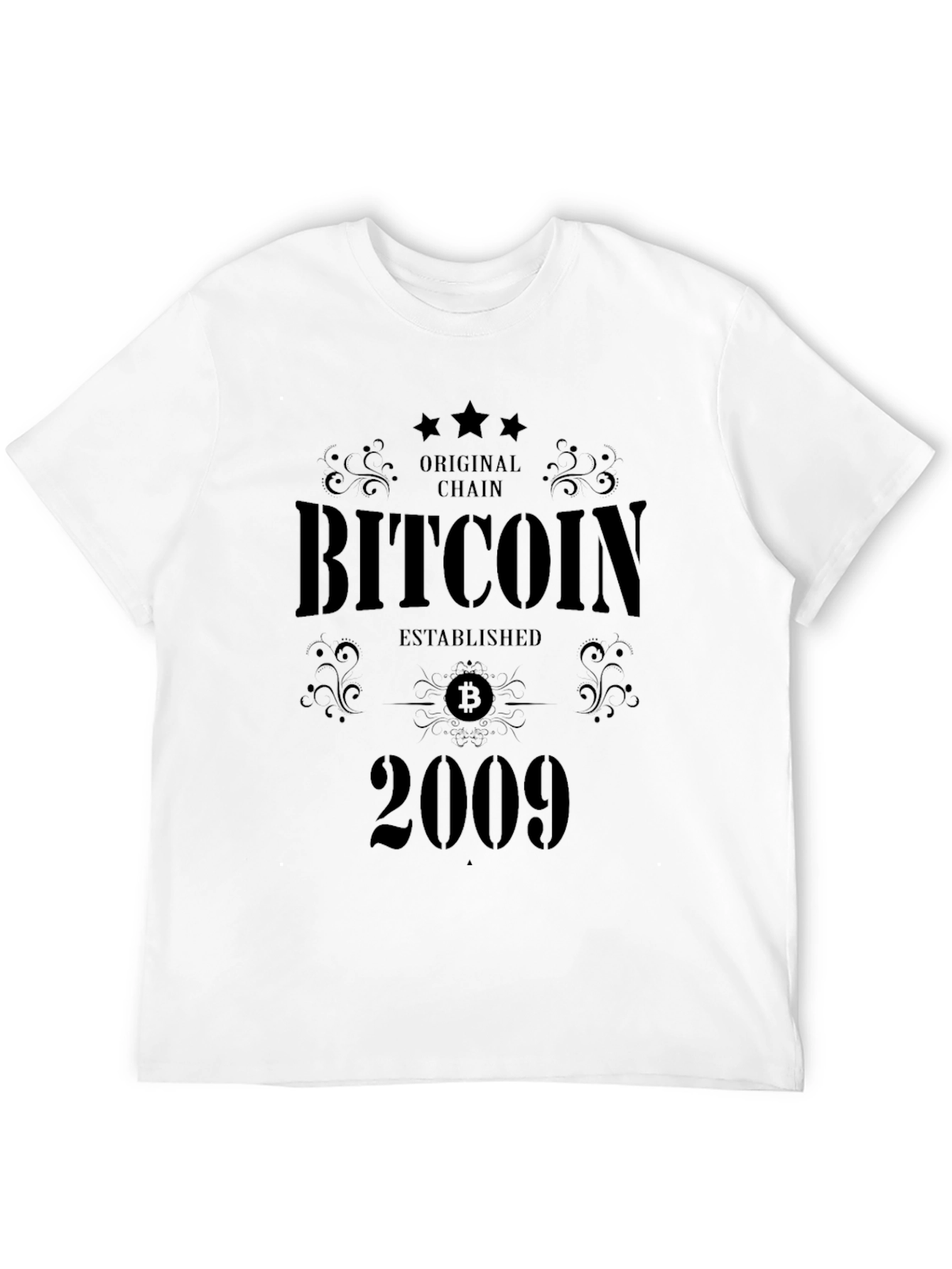 Bitcoin Established 2009 Graphic Tee