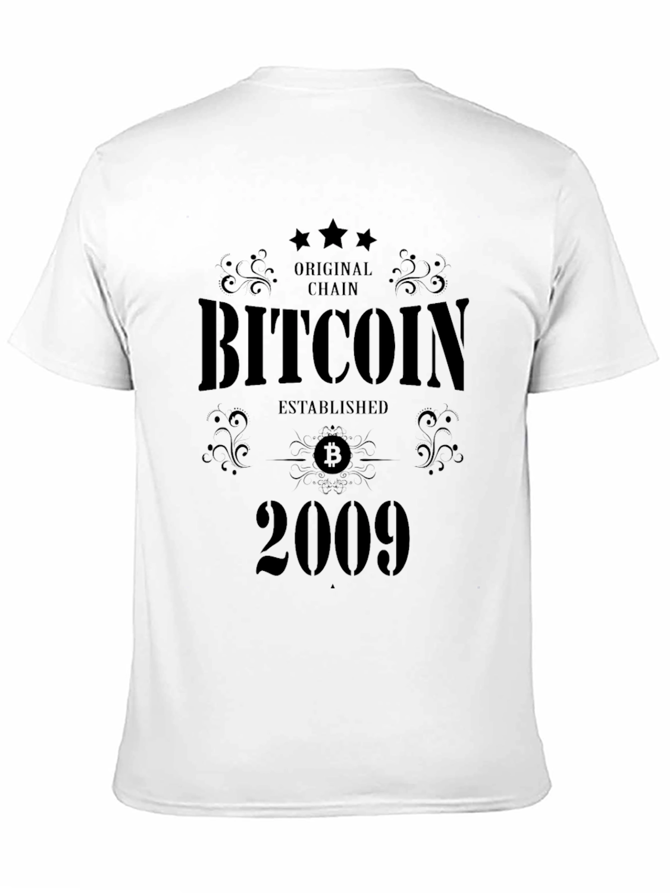 Bitcoin Established 2009 Graphic Tee
