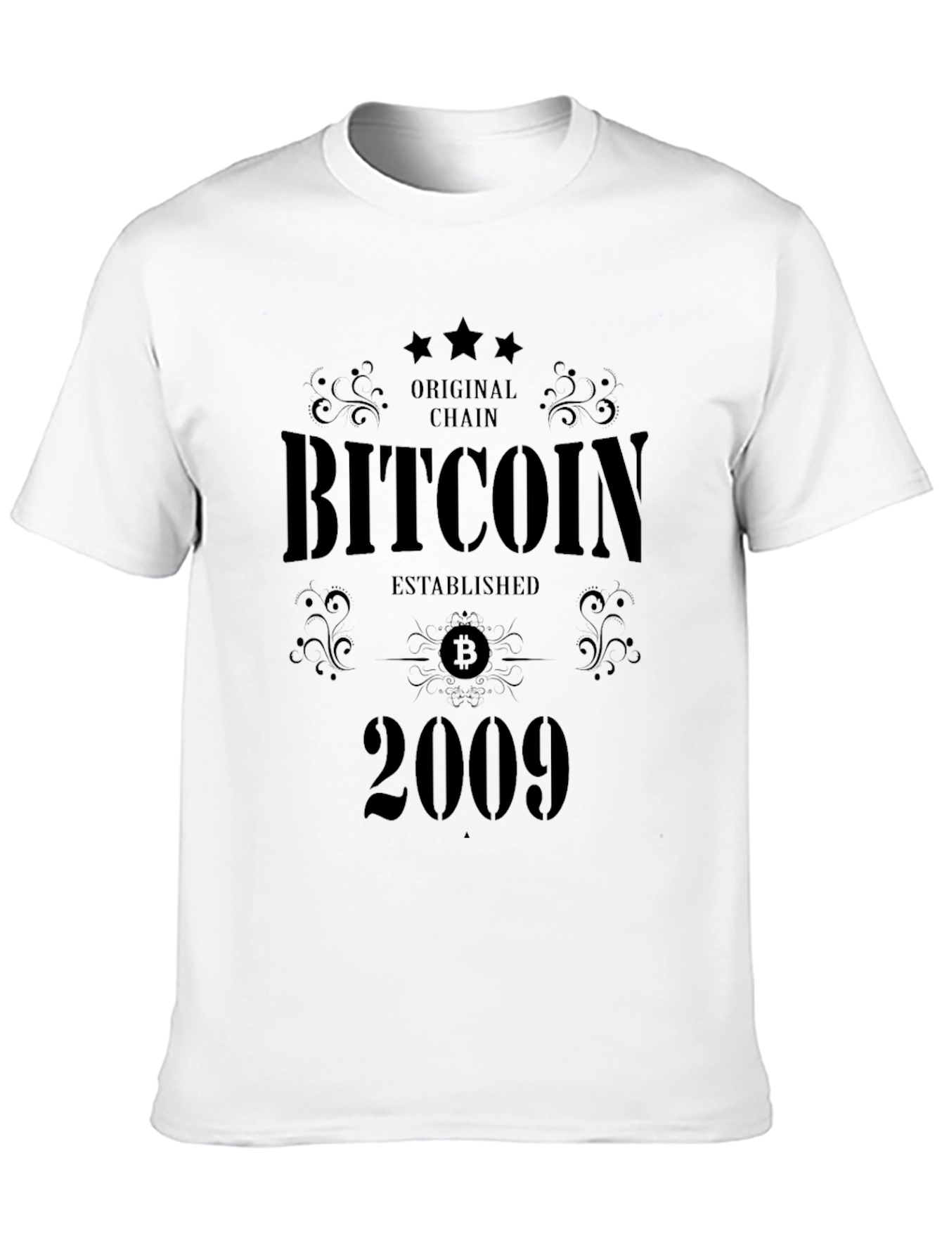Bitcoin Established 2009 Graphic Tee