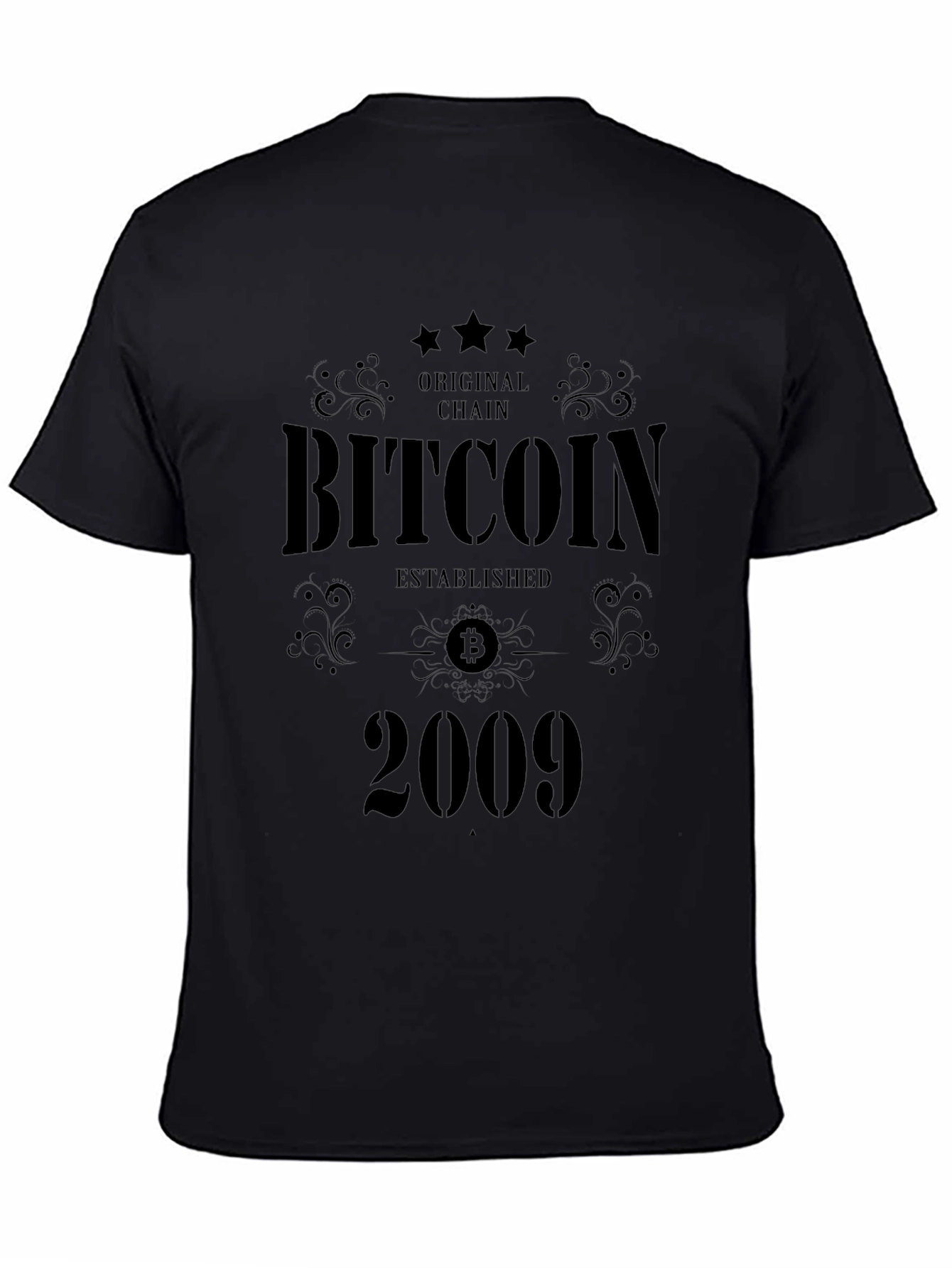 Bitcoin Established 2009 Graphic Tee