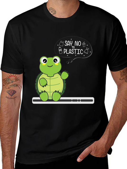 Eco-Friendly Turtle T-Shirt - Say No To Plastic!