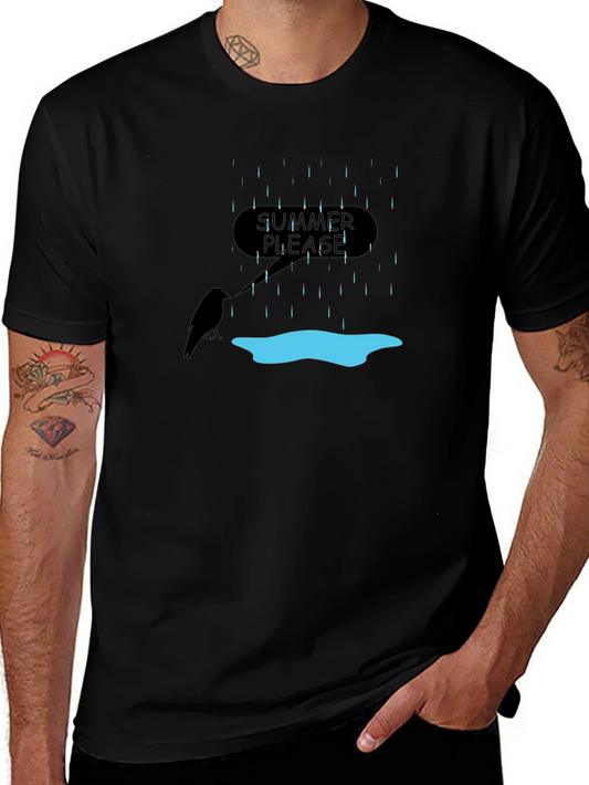 Summer Please T-Shirt - Rainy Day Graphic Tee