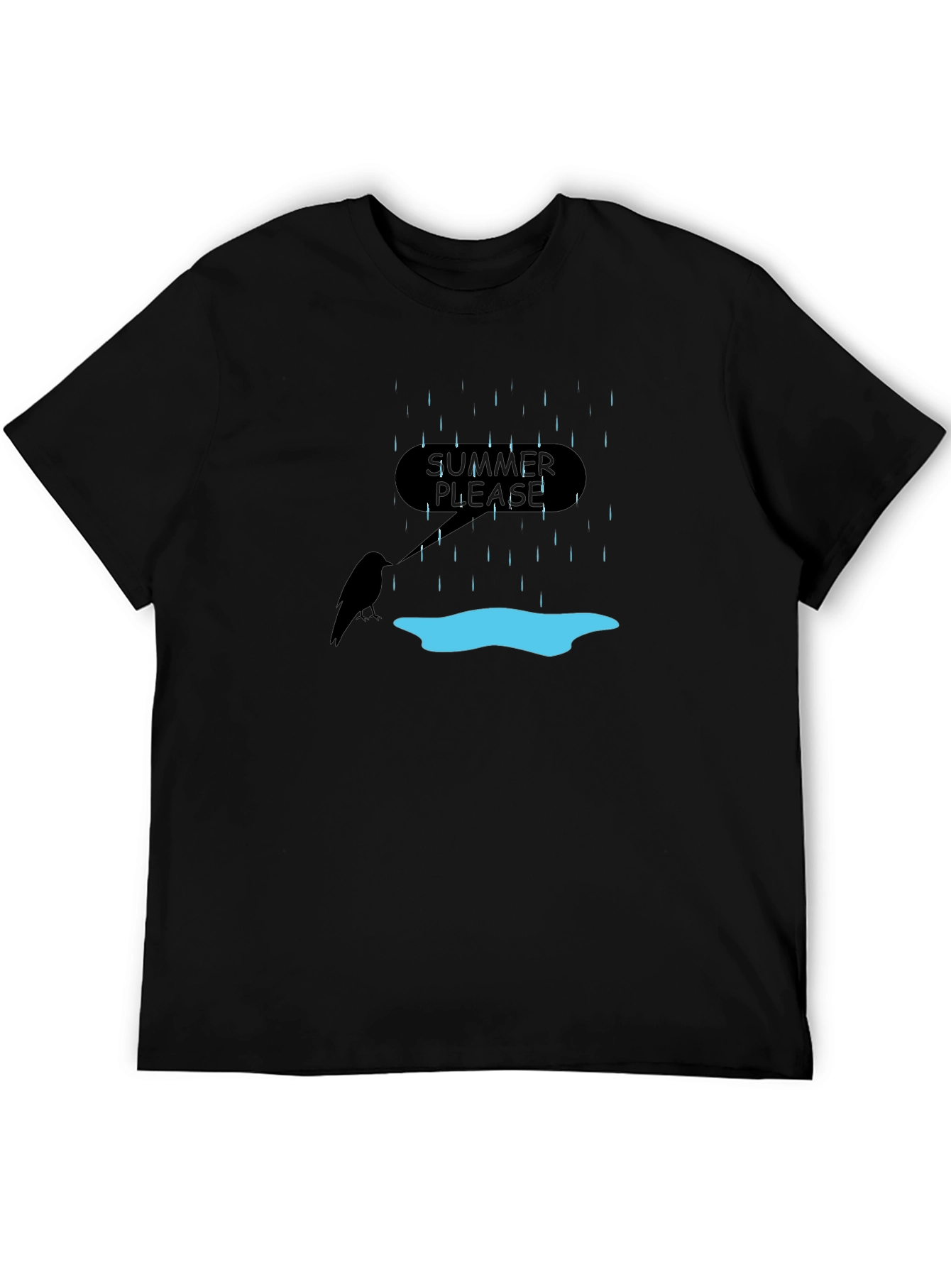 Summer Please T-Shirt - Rainy Day Graphic Tee