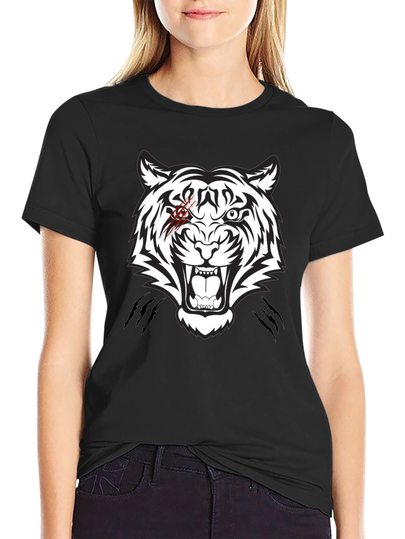 Tiger Graphic T-Shirt - Fierce Animal Design
