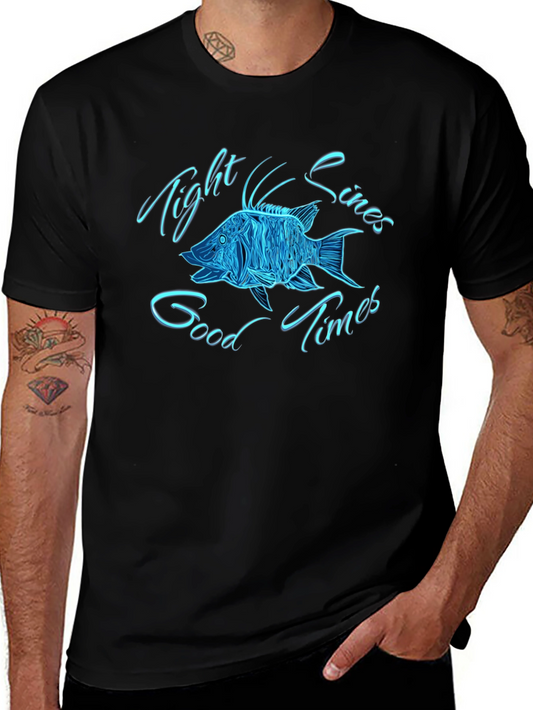 Tight Lines Good Times Fish Graphic Tee