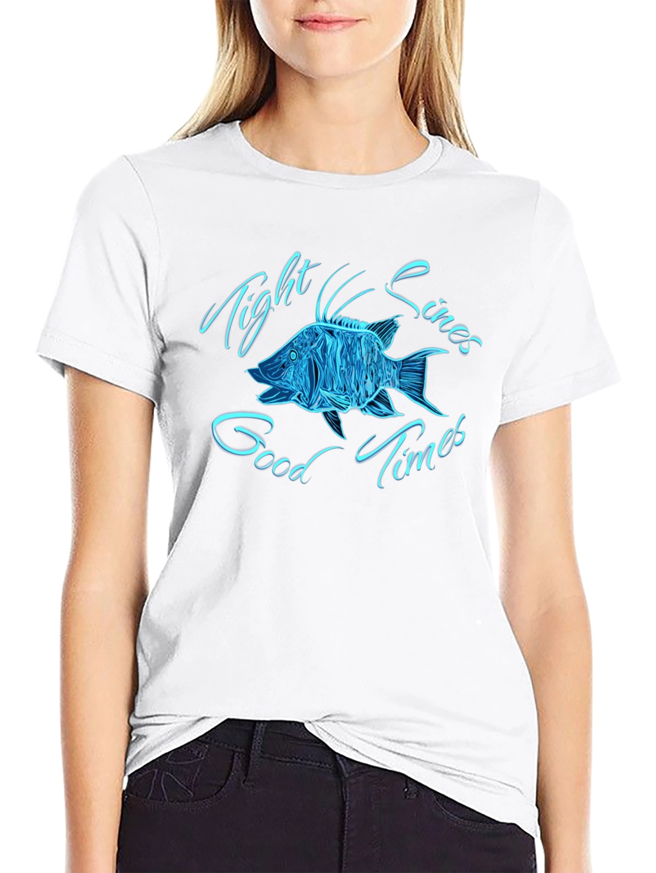 Tight Lines Good Times Fish Graphic Tee