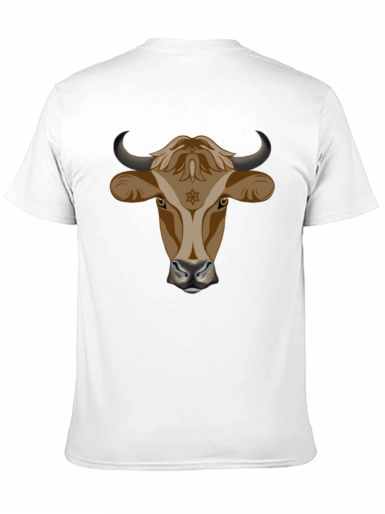 Bull Head Graphic Tee - Stylish Black Cotton T-Shirt