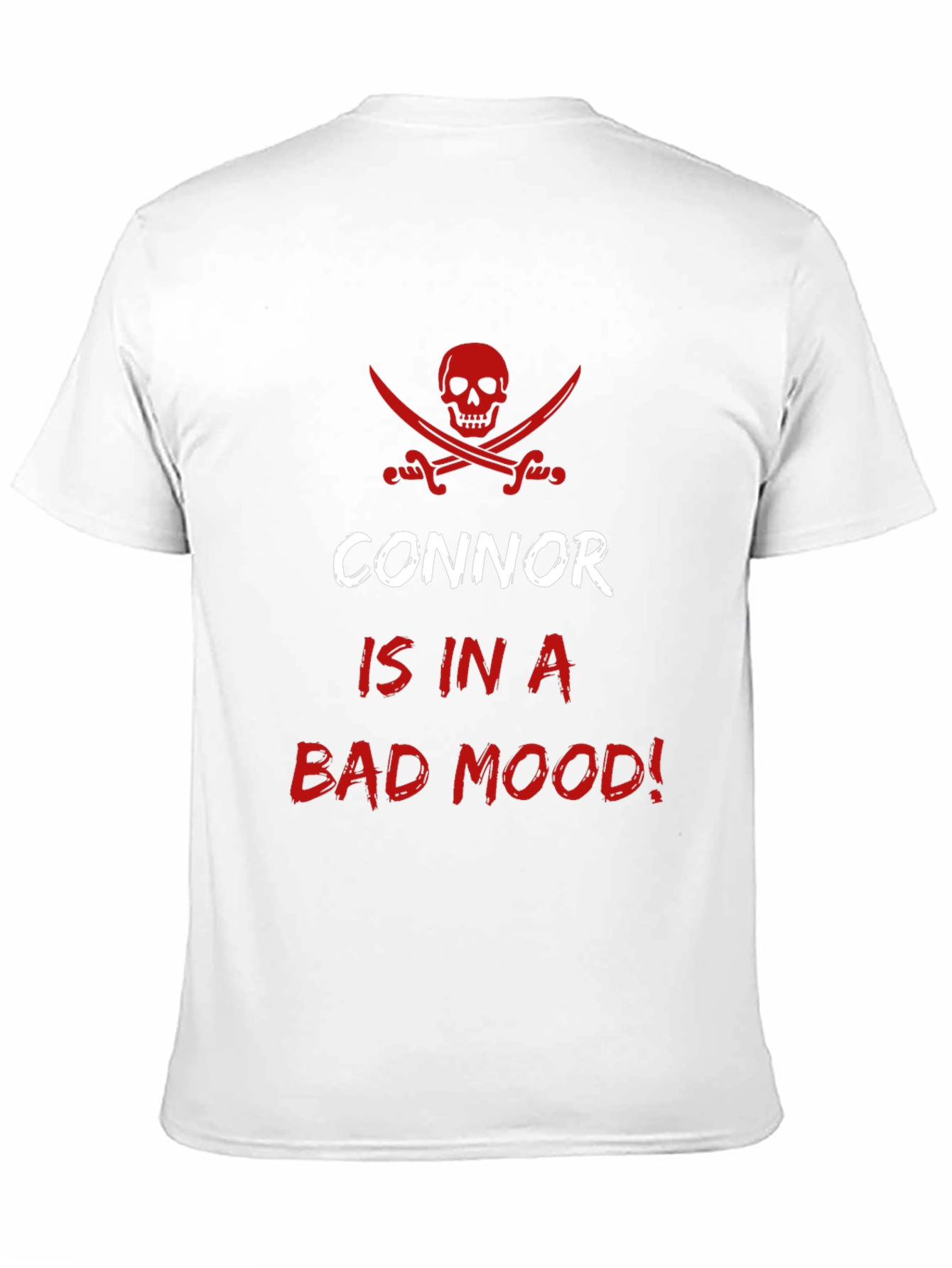 Connor Bad Mood Black Cotton T-Shirt