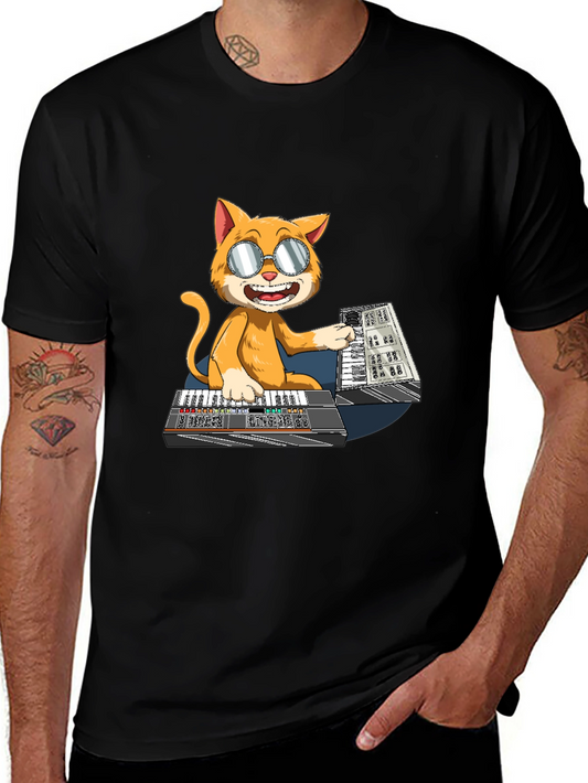 Cool Cat Keyboardist T-Shirt