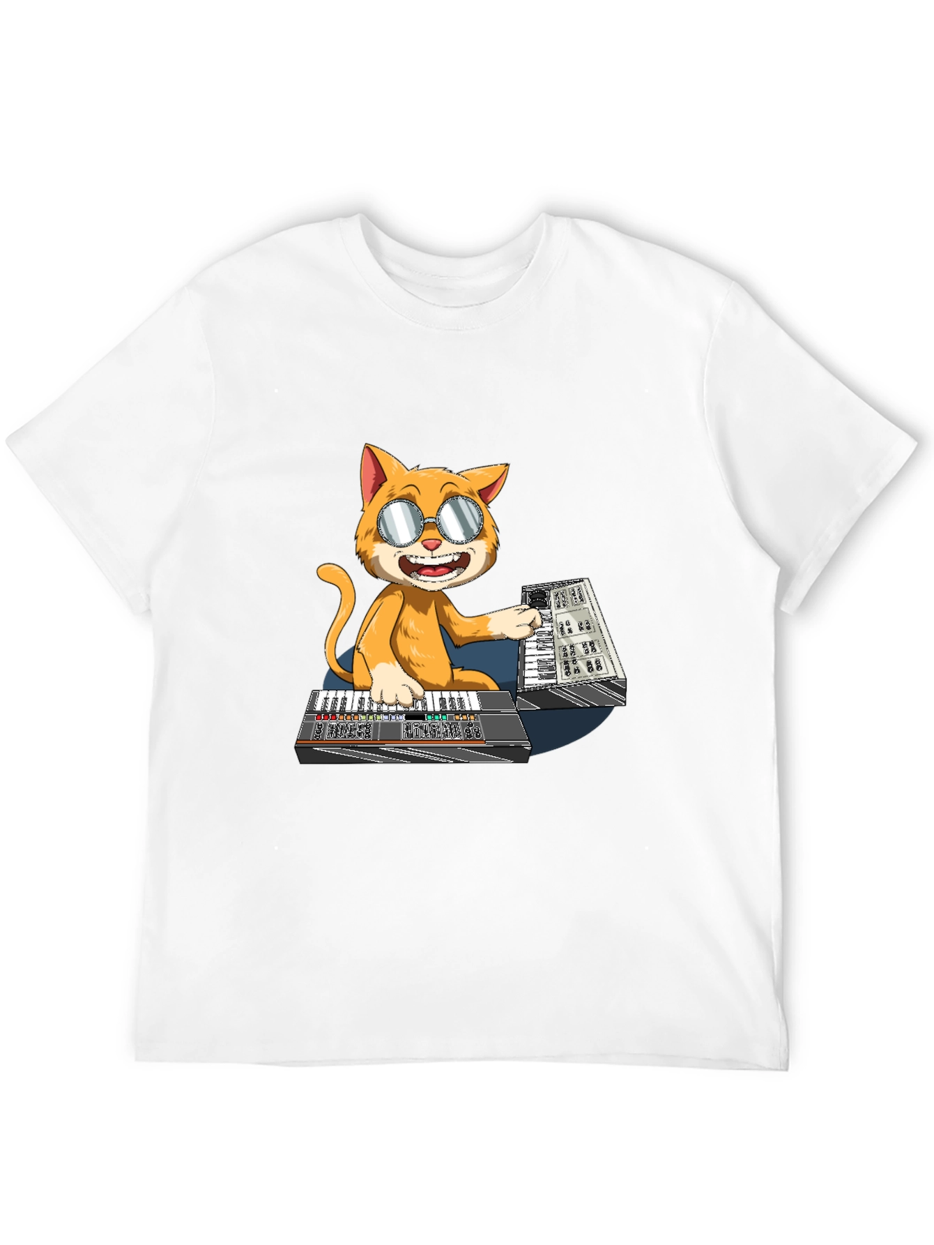 Cool Cat Keyboardist T-Shirt