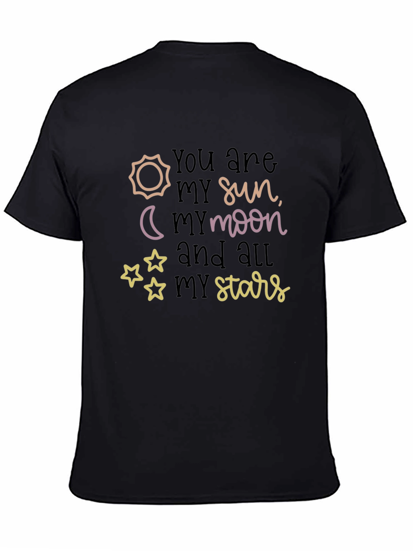 Sun Moon Stars Graphic Print Tee