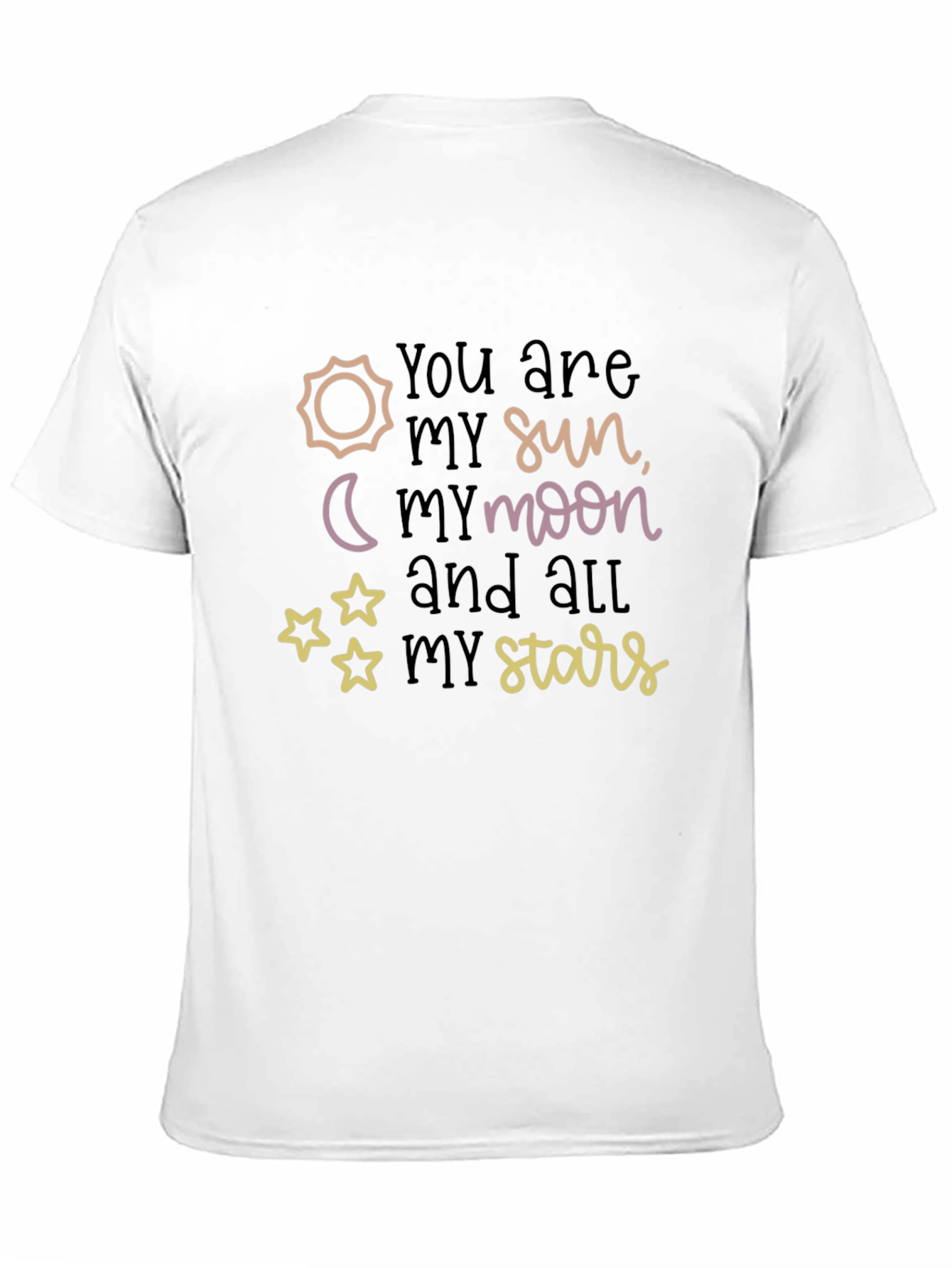Sun Moon Stars Graphic Print Tee