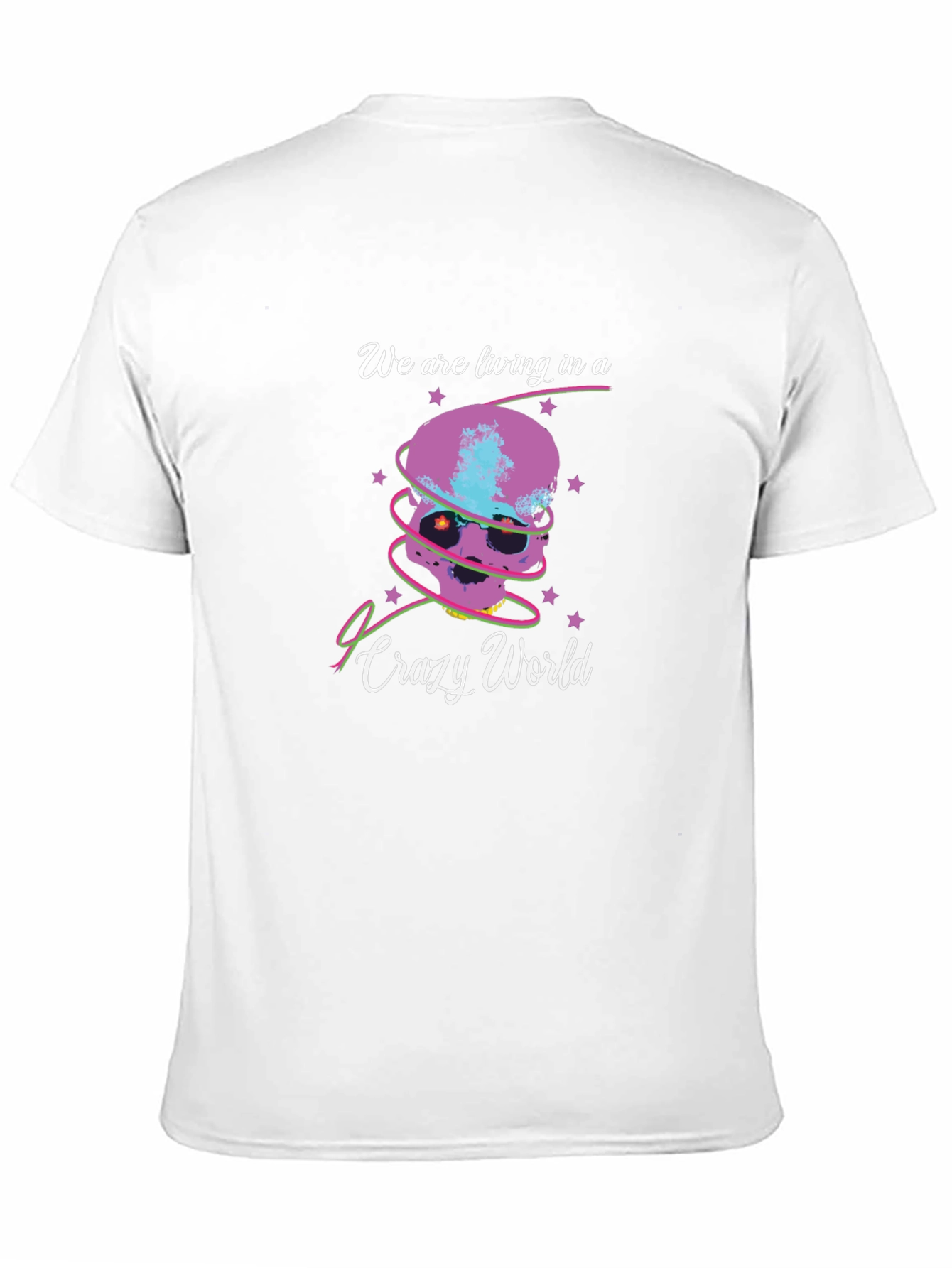 Crazy World Skull Graphic Tee