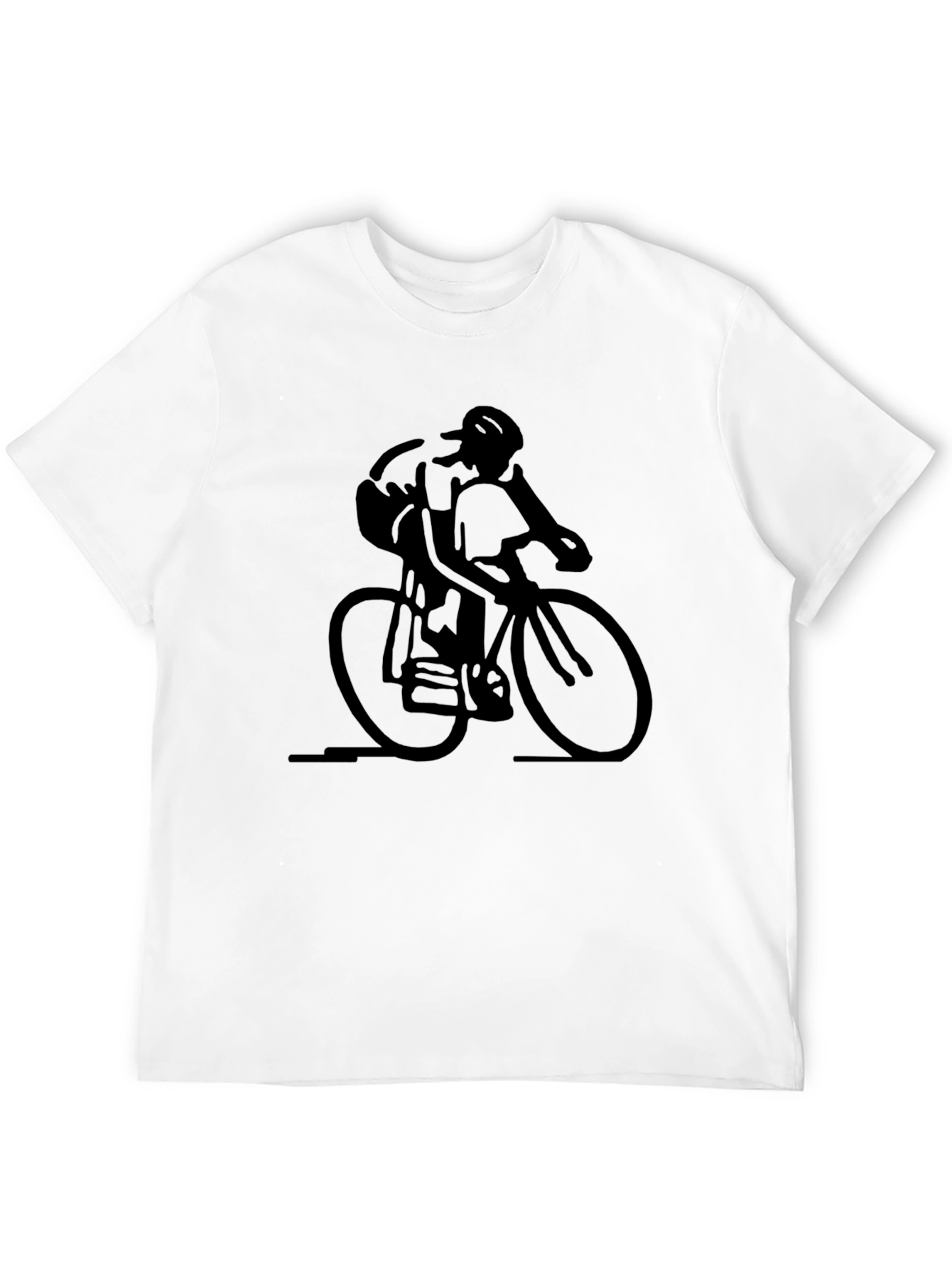 Cyclist Graphic Black T-Shirt