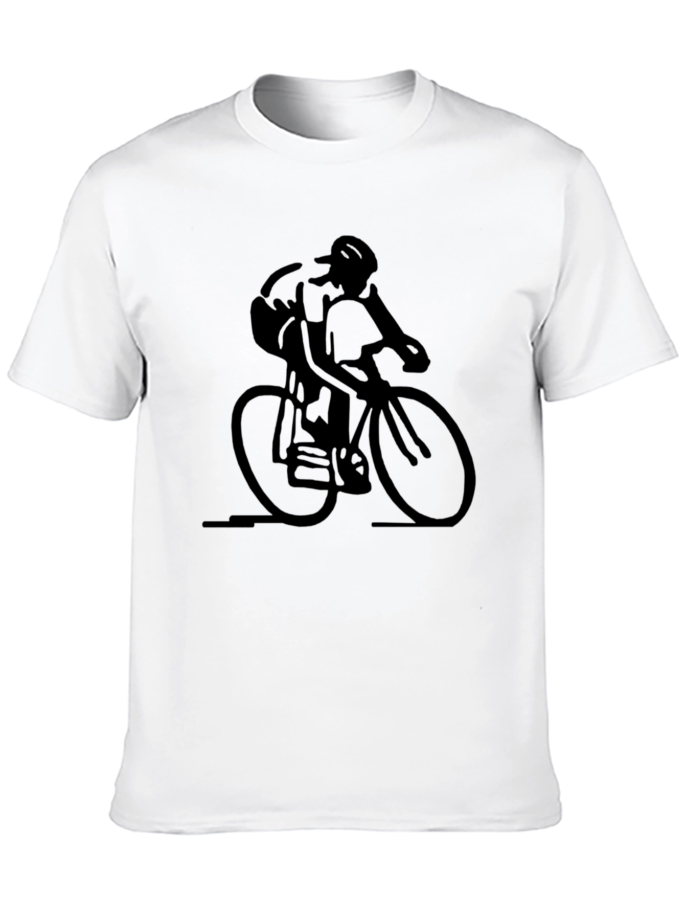 Cyclist Graphic Black T-Shirt