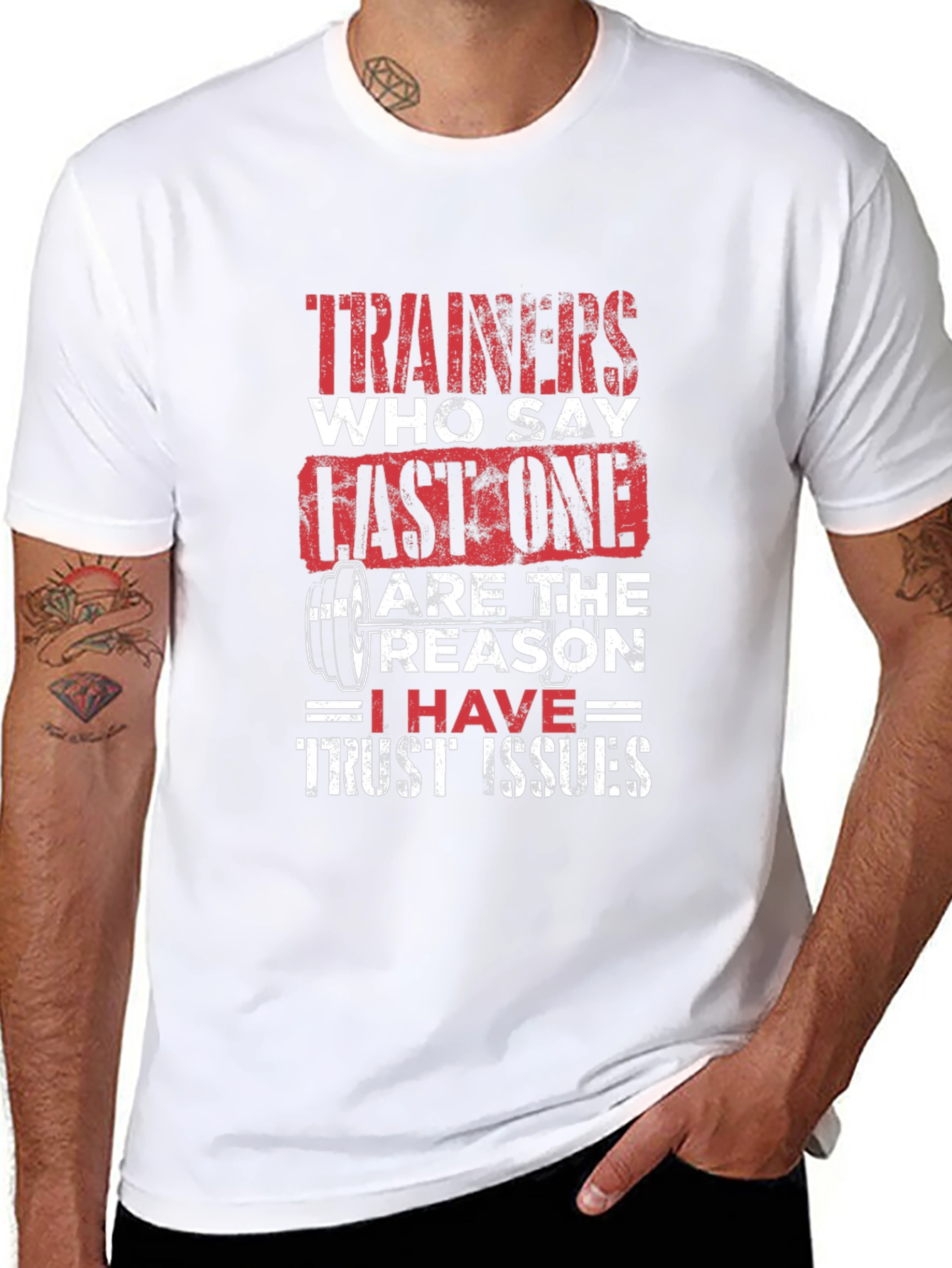 Trainers Last One Trust Issues Black Graphic T-Shirt