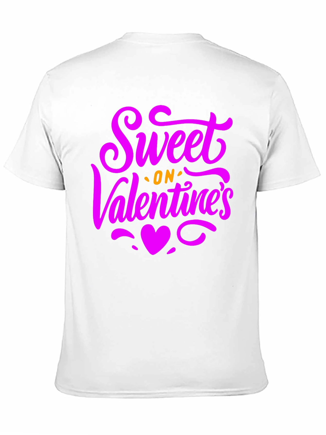 Sweet on Valentines Day Black Graphic T-Shirt