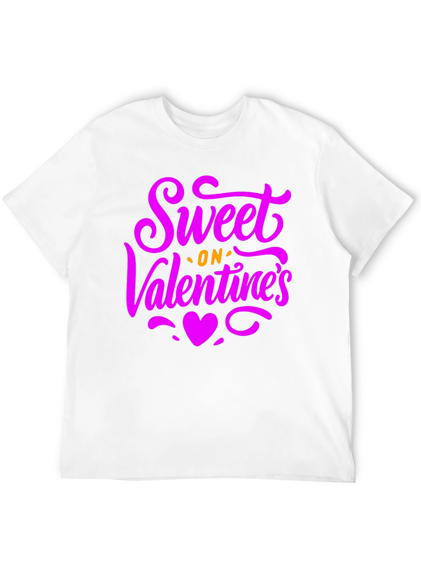 Sweet on Valentines Day Black Graphic T-Shirt