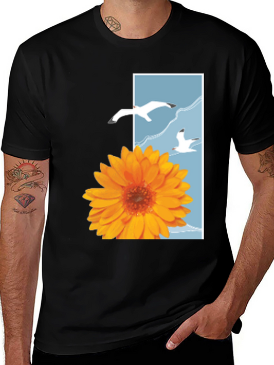 Seagull & Sunflower Graphic Tee