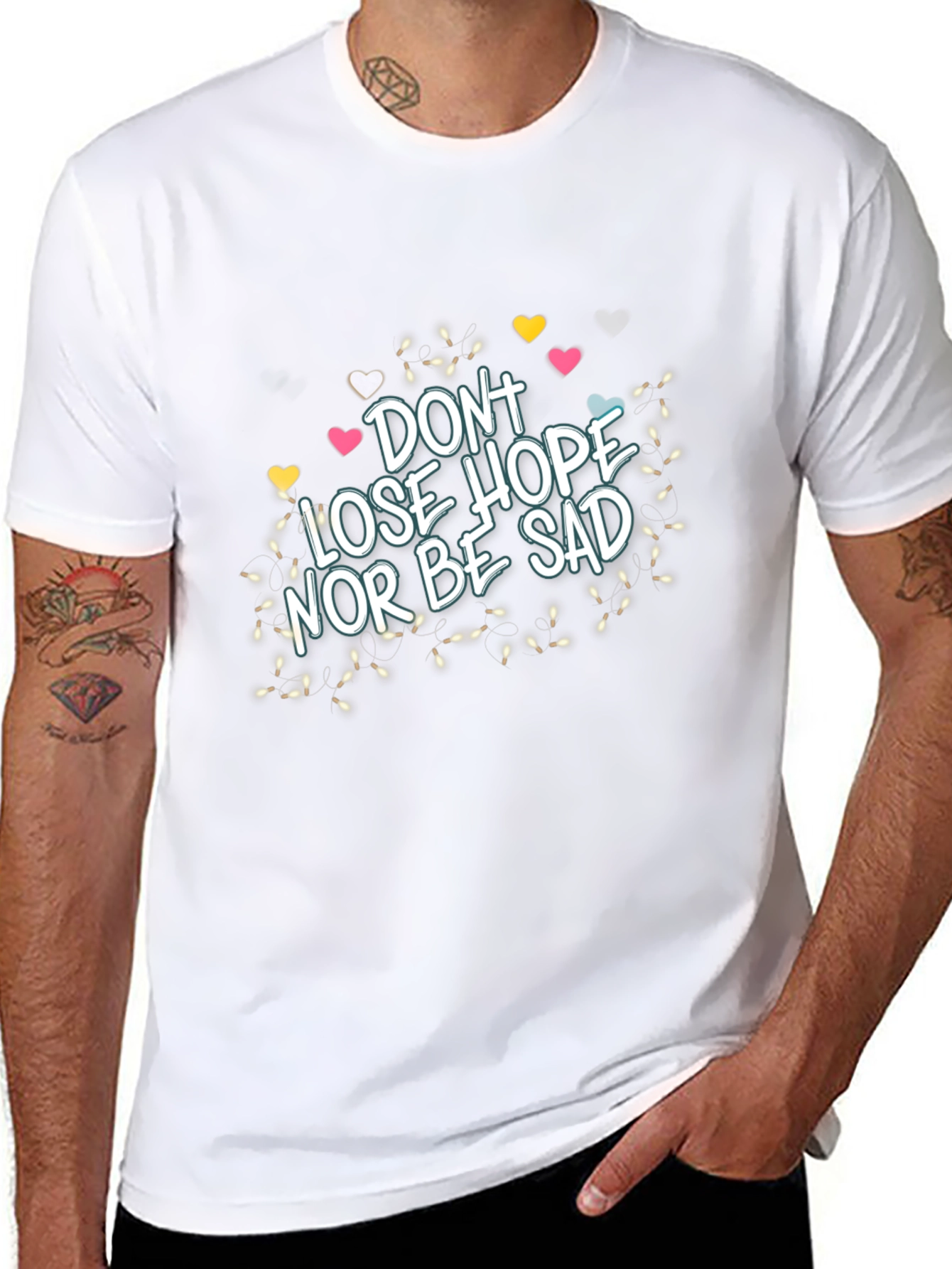 Dont Lose Hope Graphic Tee - Inspiring Black T-Shirt