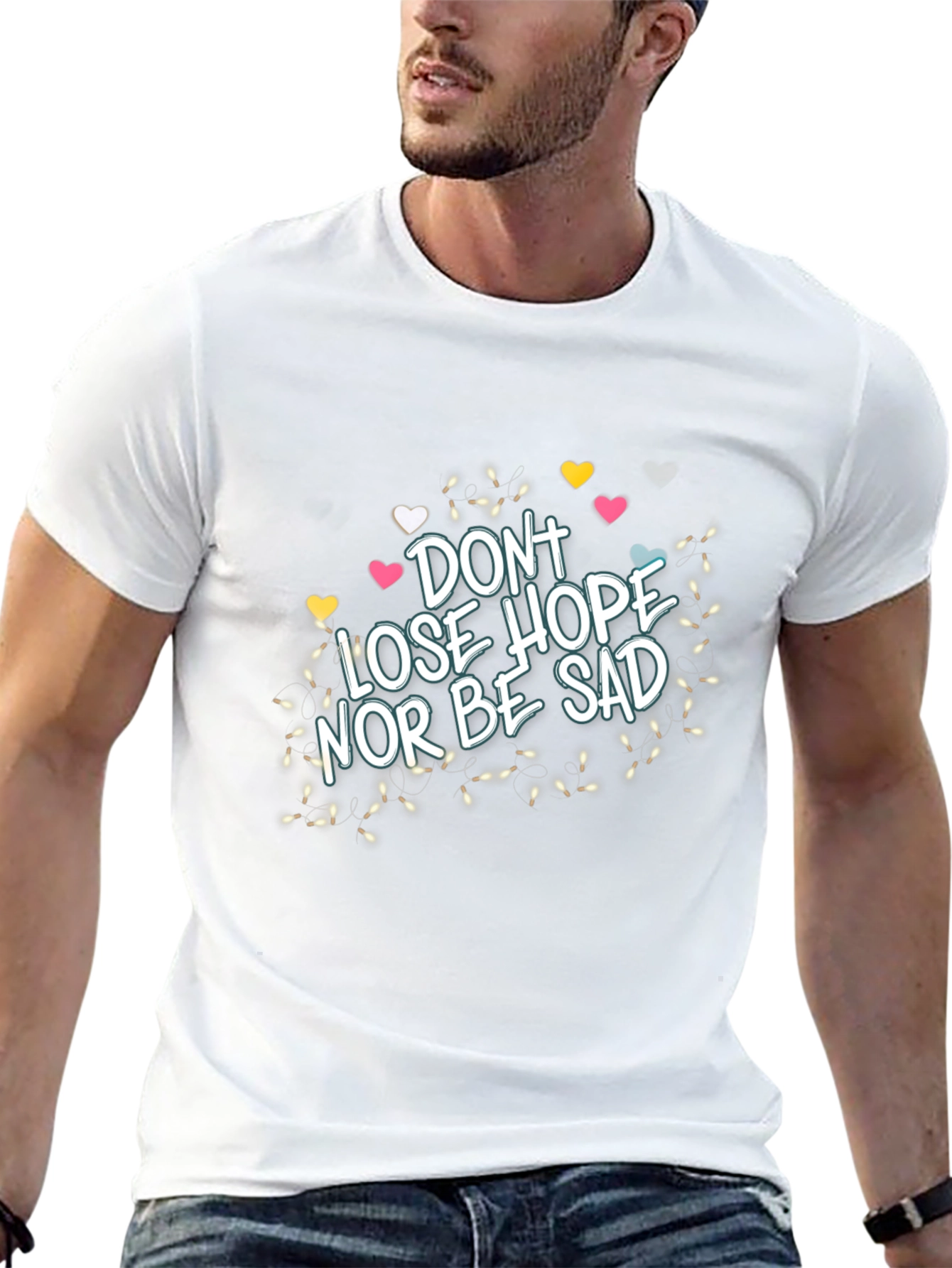 Dont Lose Hope Graphic Tee - Inspiring Black T-Shirt