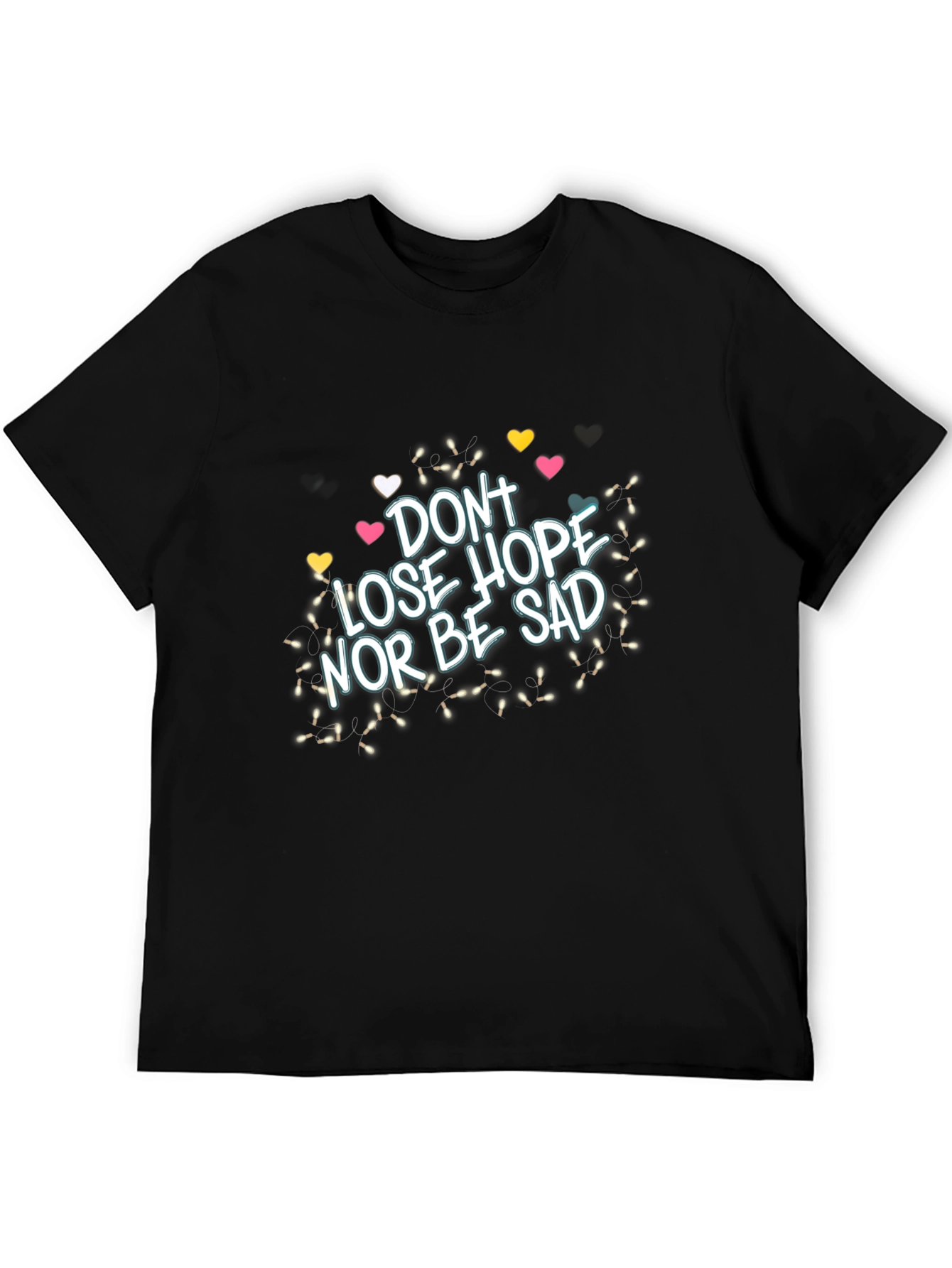 Dont Lose Hope Graphic Tee - Inspiring Black T-Shirt