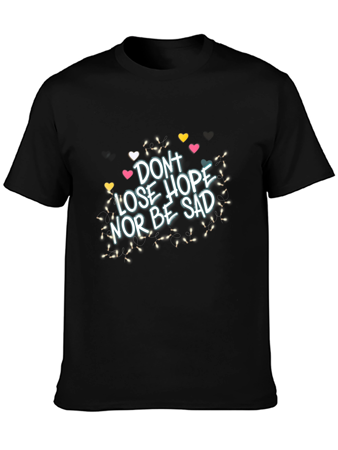 Dont Lose Hope Graphic Tee - Inspiring Black T-Shirt