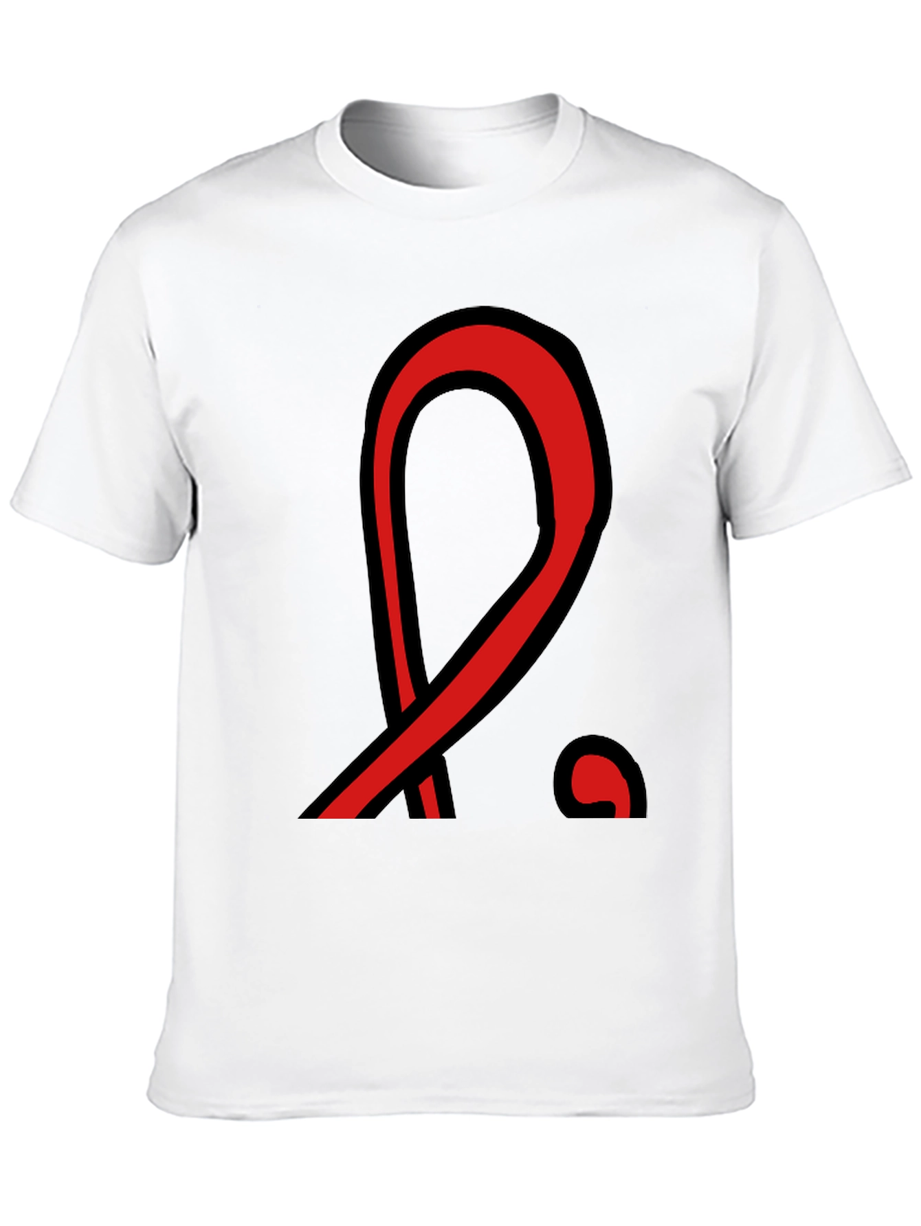 Bold Graphic Tee - Red & Black Design T-Shirt