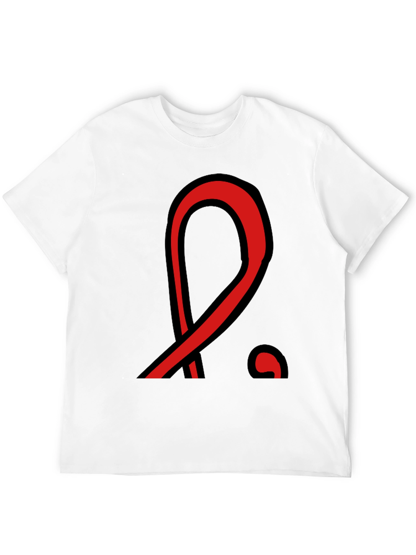 Bold Graphic Tee - Red & Black Design T-Shirt