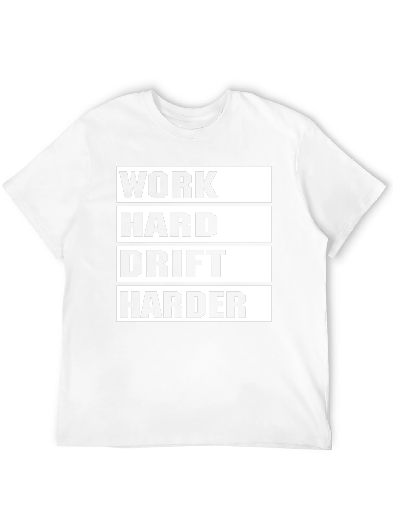 Work Hard Drift Harder Black Graphic Tee