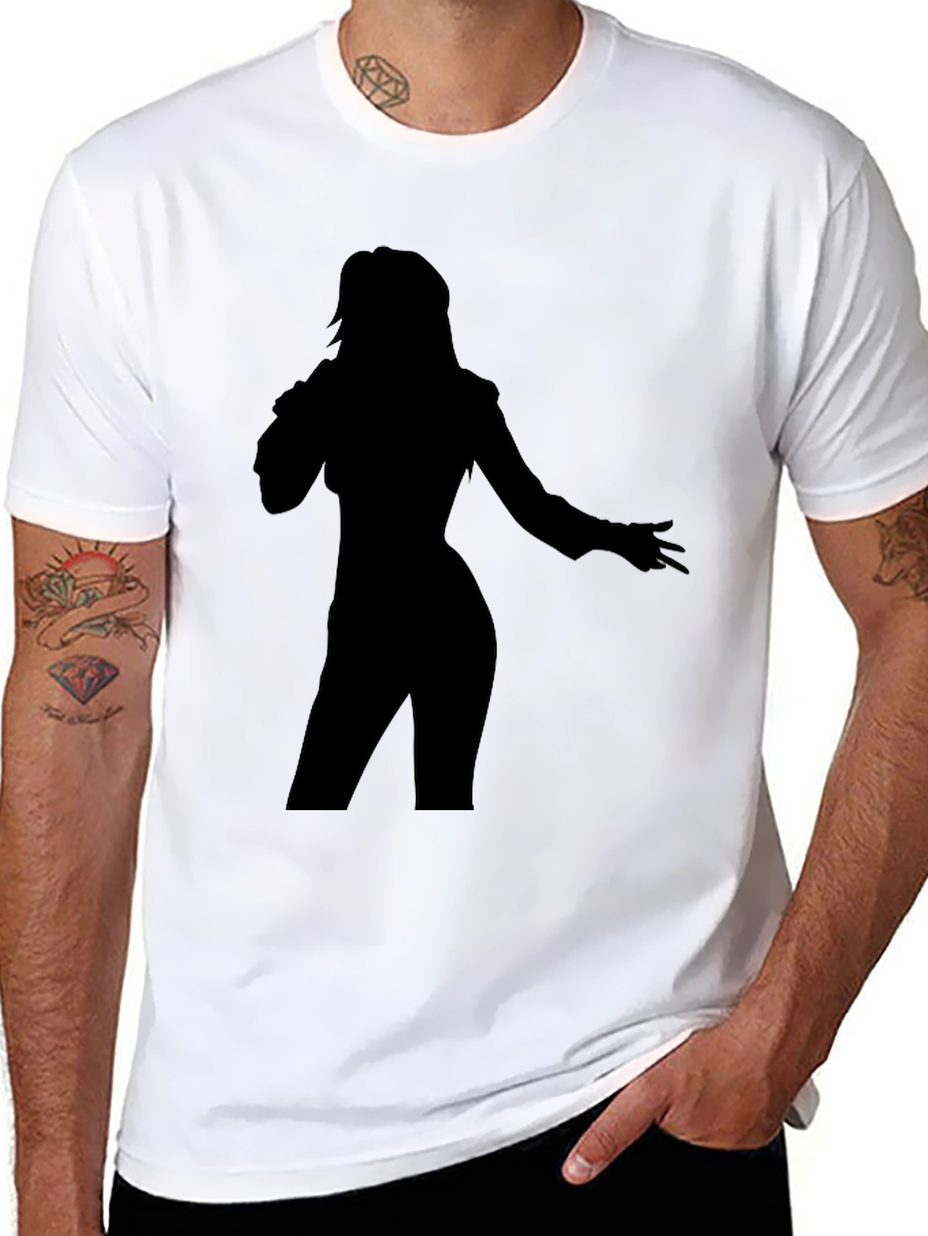 Silhouette Singer Graphic Tee