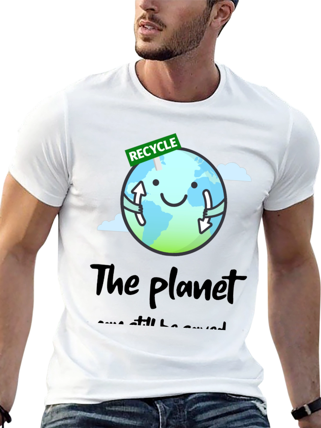 Eco-Friendly Recycle Earth Graphic Tee