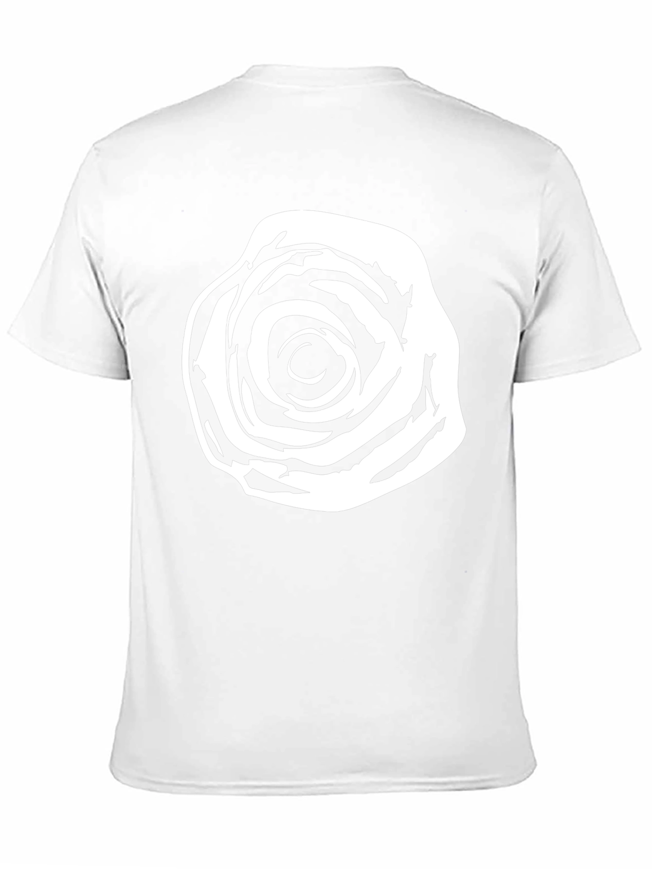 Abstract Rose Graphic Tee - Stylish Black Cotton T-Shirt